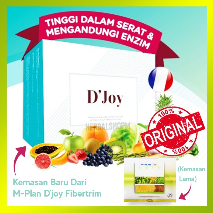 M-Plan D'Joy Fibertrim MPlan DJoy Detox Serat Alami Isi 30 Sachet