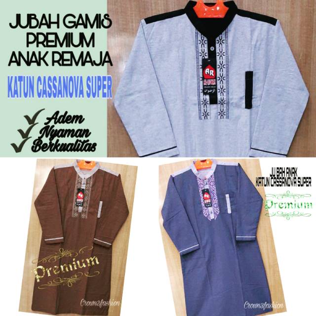 JUBAH GAMIS ANAK LAKI (ABG) TERBARU || Gamis Jubah Anak Katun ✔COD