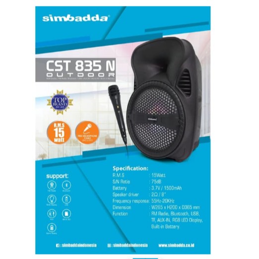 Speaker Simbadda CST 835N CST835