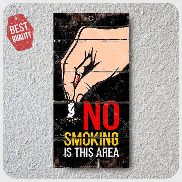 Poster No Smoking Area Hiasan Dinding  Dekorasi Poster Dinding Pajangan dinding 143014STR