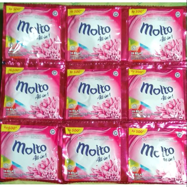 Pewangi Pakaian Molto Renceng | Molto Sachet 500an