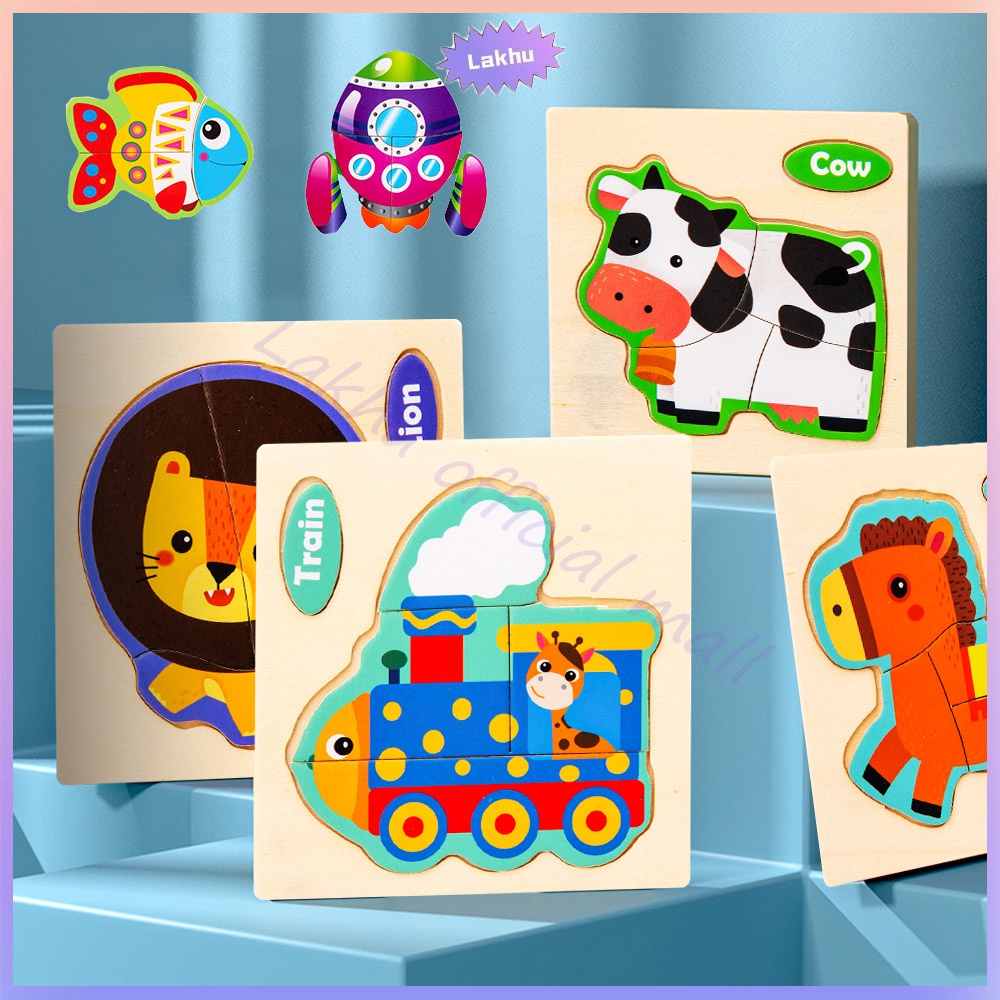 JCHO jigsaw puzzle bayi anak puzzle kayu mainan edukasi wooden toys