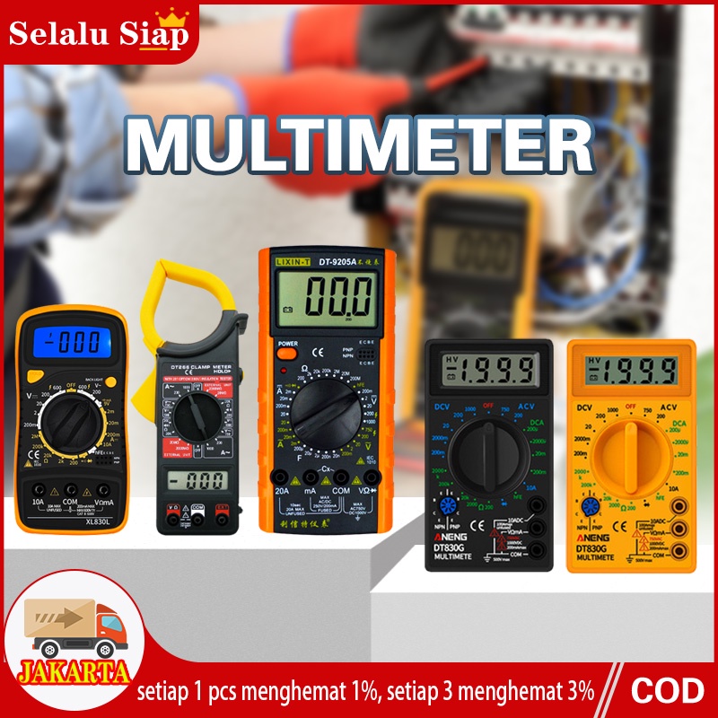 DT-9205A Multimeter Digital AC/DC Voltage Tester / Multitester Digital XL830L Avometer Digital /DT830/DT266/YX1000A