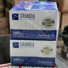 

Amplop Putih 95x 152mm GRANDIA / Amplop Polos Kecil Lem / Berperekat