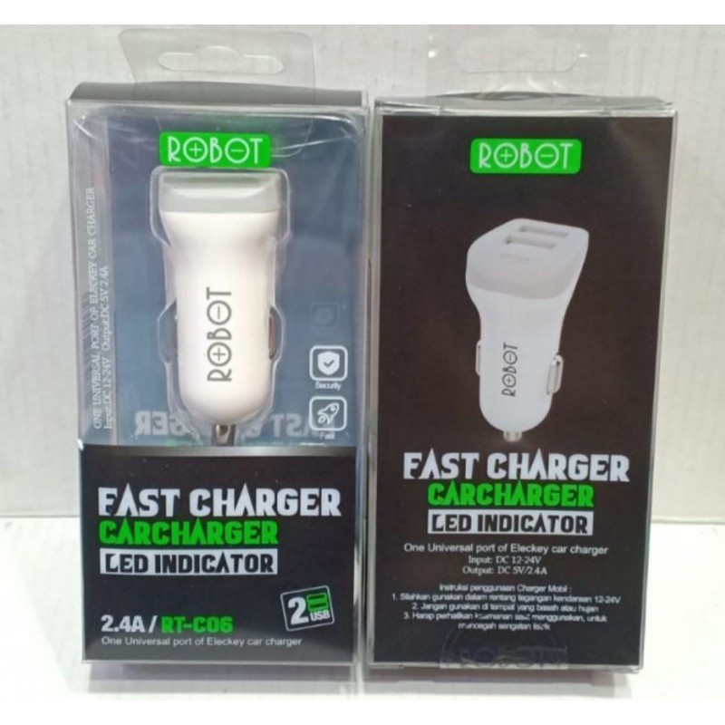 Charger Mobil Saver Car Fast Charging Robot 2,4 A