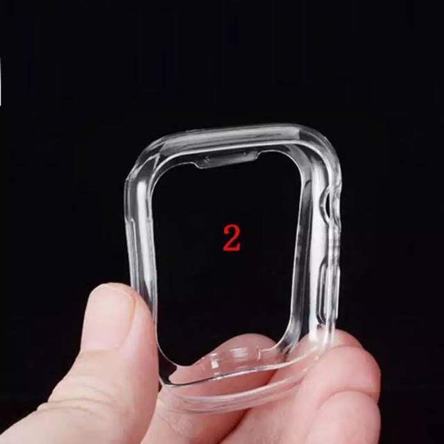 Ultra thin TPU BUMPER CLEAR Apple watch 40mm 44mm 42mm 38mm 41mm 45mm series 1 2 3 4 5 6 7 8 Se Apple watch ULTRA case casing cover transparan