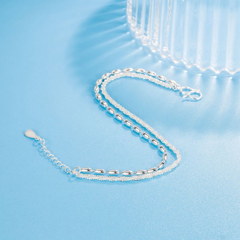 Gelang Sterling Silver 925 Model Double Layer Untuk Wanita