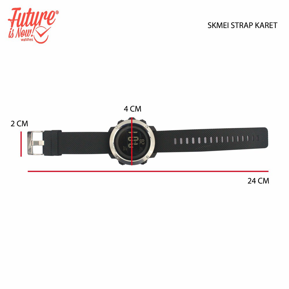 SKMEI Jam tangan fashion pria wanita digital - Rubber strap