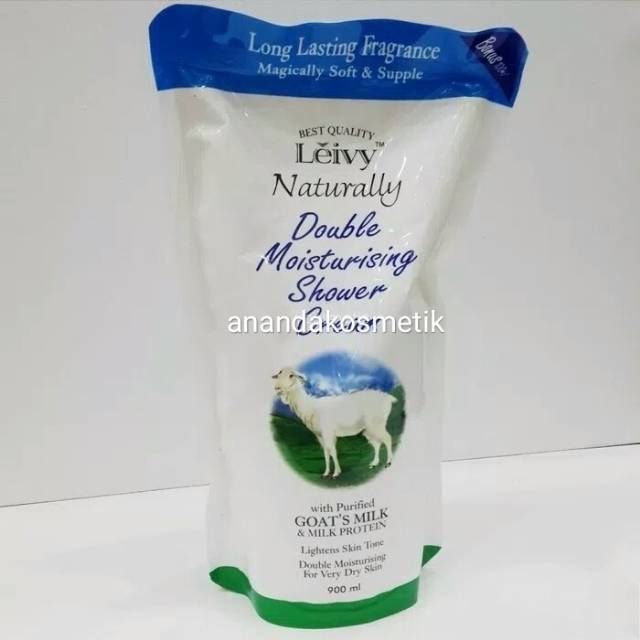 Isi Ulang Sabun Cair Susu Kambing Leivy 900ml Shopee Indonesia