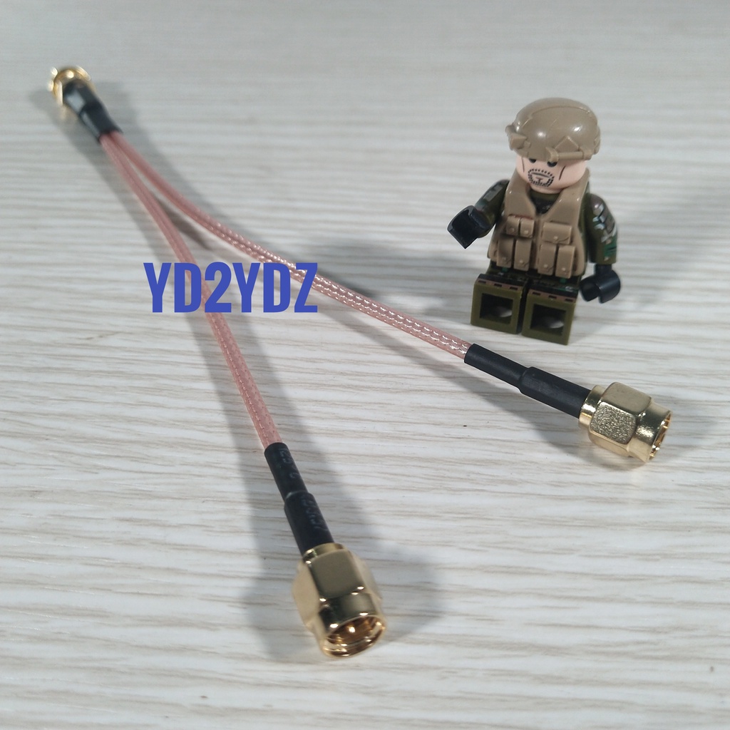 pigtail splitter sma female dual sma male kabel rg316 cabang 15cm rf spliter y jumper wifi mifi modem sambungan ht antenna nanovna vna rg-316 analyzer coaxial coax antena luar extension connector