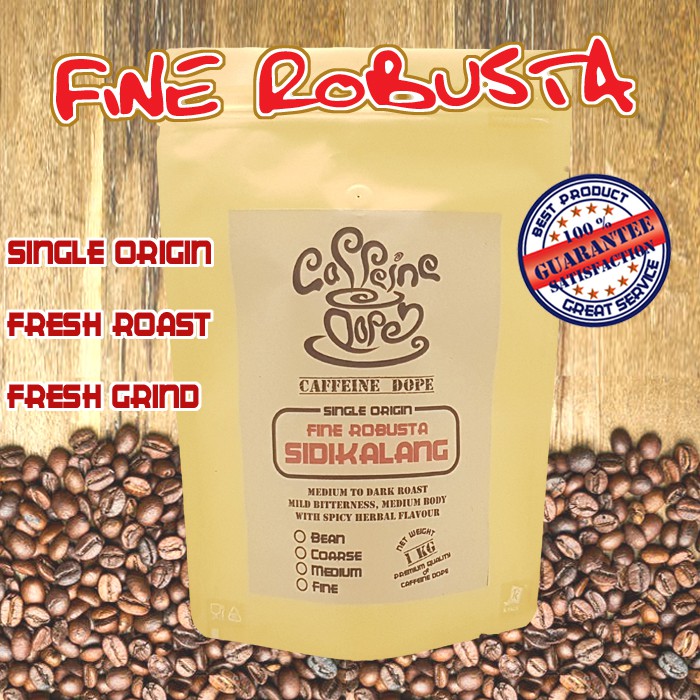 

Kopi Robusta Sidikalang 1 Kg -Fine Robusta- Bean/Biji & Ground/Bubuk