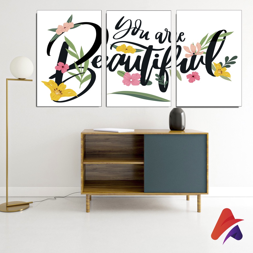 HIASAN DINDING SET BEAUTIFUL WALL DECOR SET PAJANGAN DINDING SATU SET DEKORASI DINDING BEAUTIFUL