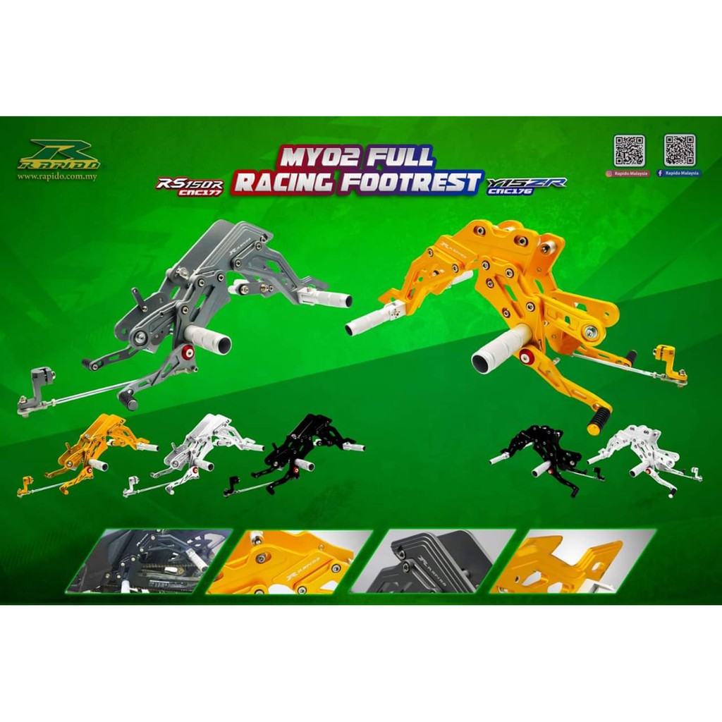 footstep underbone rapido malaysia honda supra gtr v1 & v2  / sonic