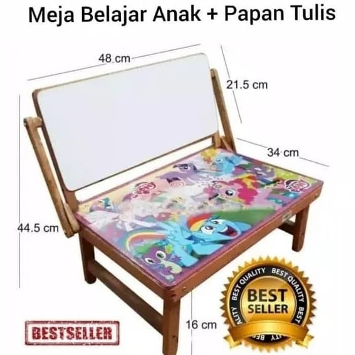 meja belajar anak Meja belajar Lipat + Whiteboard