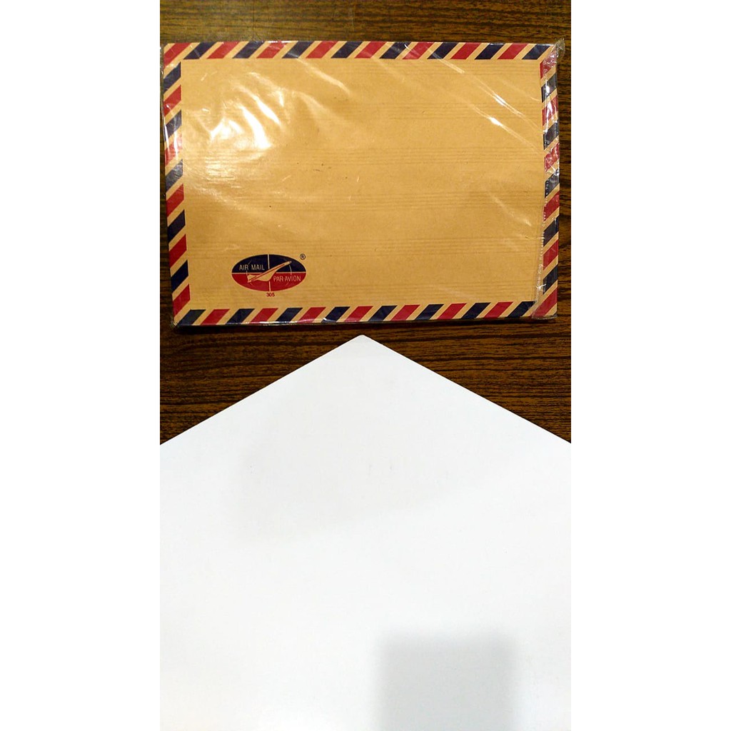 AMPLOP COKLAT 309 GLOBE PAR-AVION AIRMAIL TALI PERPAK (ISI