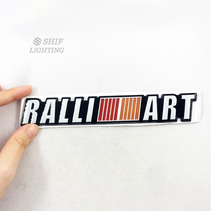 1pc Stiker Emblem Logo RALLIART Kualitas Tinggi Untuk Bagasi Belakang Mobil MITSUBISHI