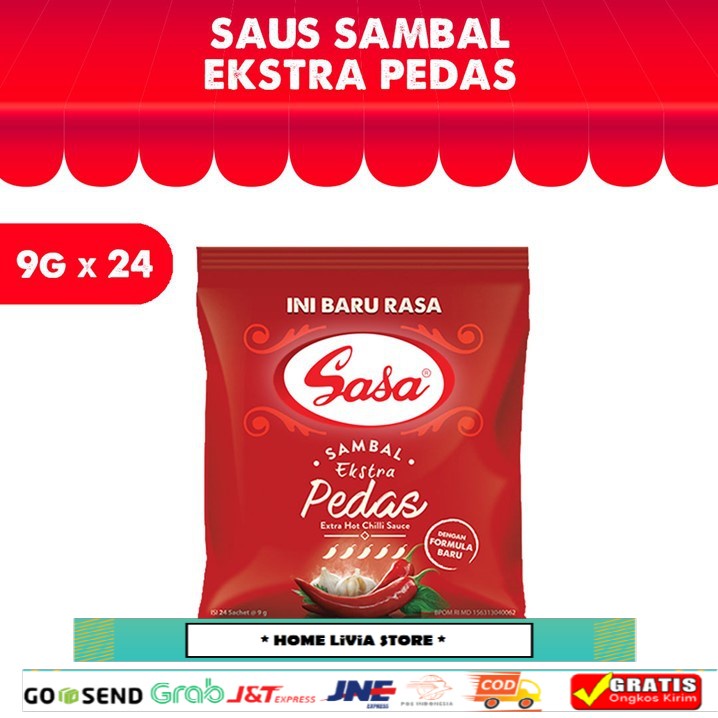 

Sasa Sambal Extra Hot 24 x 9 gr
