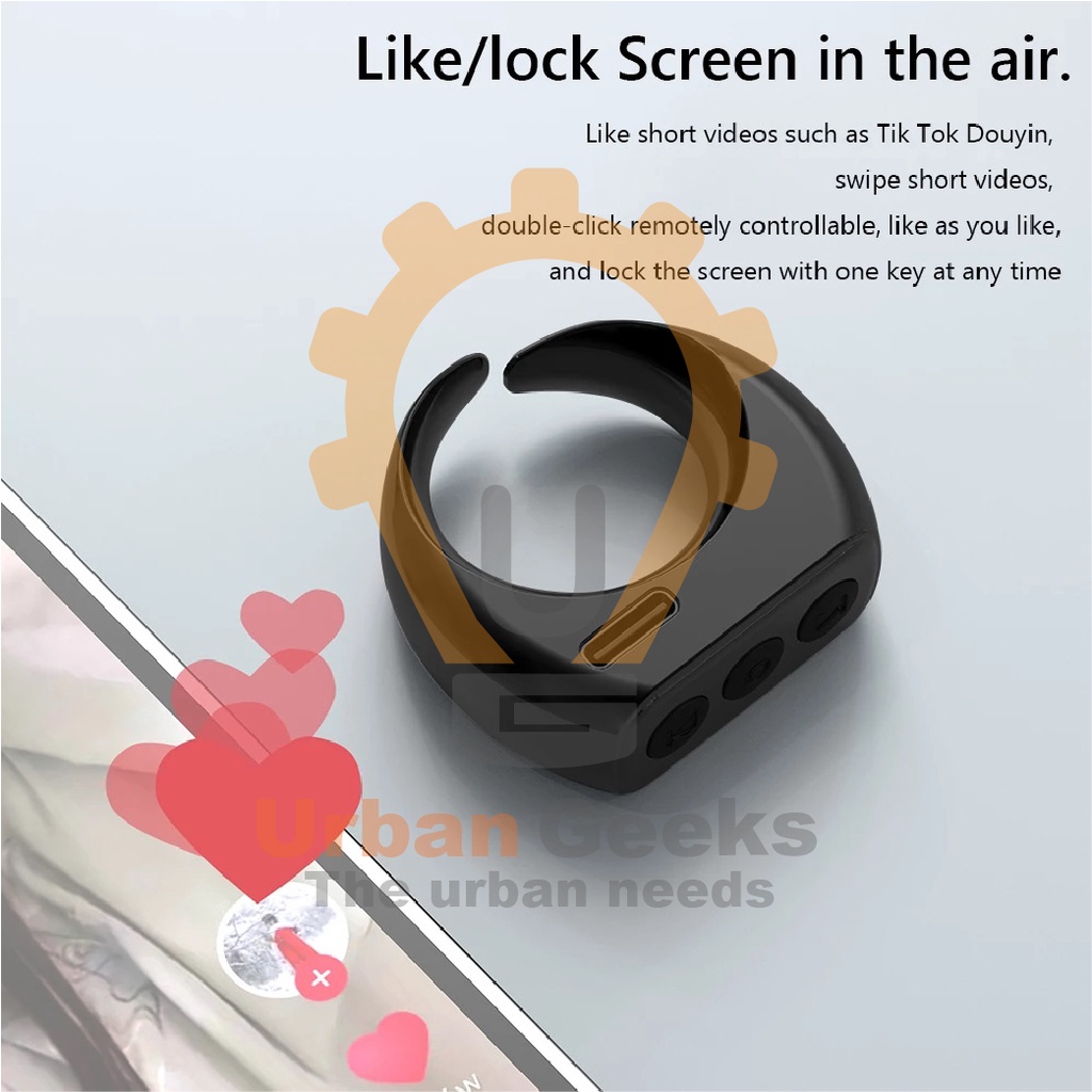 Smart Remote Swipe Control Ring Smartphones Android IOS