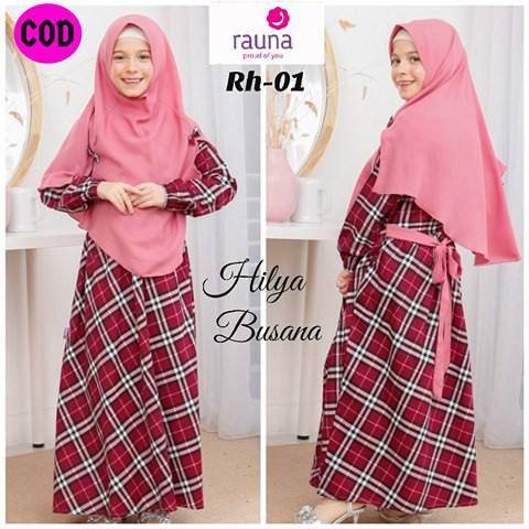 Baju Muslim Anak Perempuan / Rauna Rh-01 / Fashion Muslim