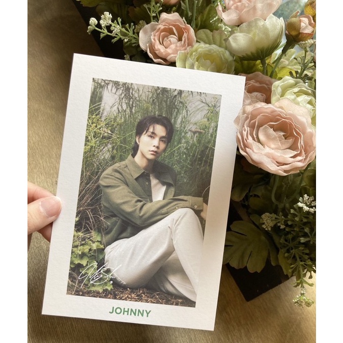 Postcard NCT 127 JOHNNY Nature Republic Cica Garden
