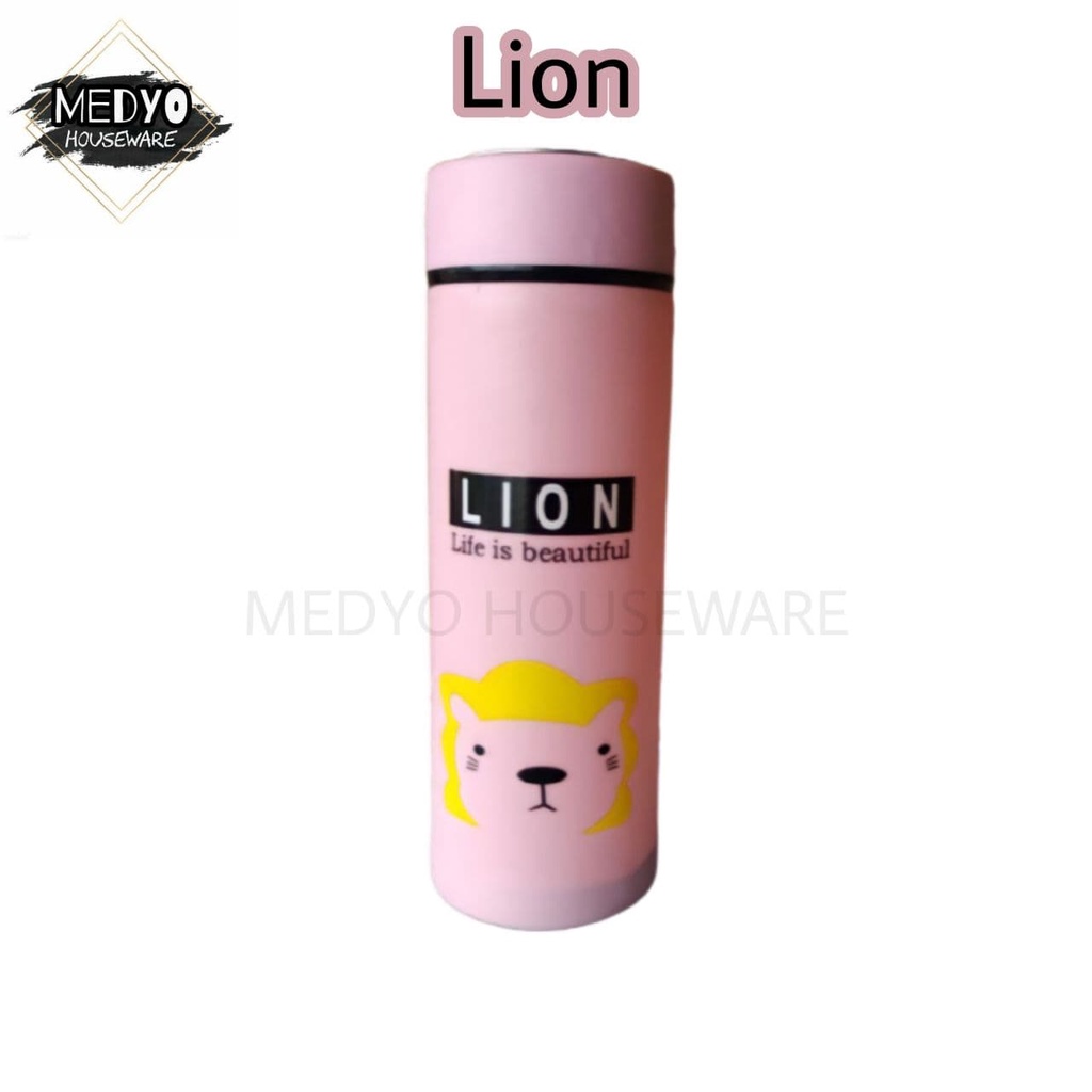 Botol Minum Kaca Termos Kaca Botol Air Unik Motif Animal 450ml-6