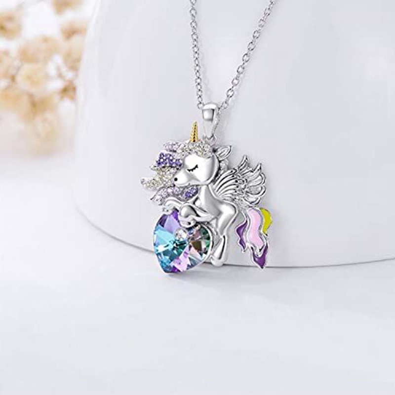 Kalung Liontin Unicorn / Malaikat Lucu Untuk Anak Perempuan / Wanita