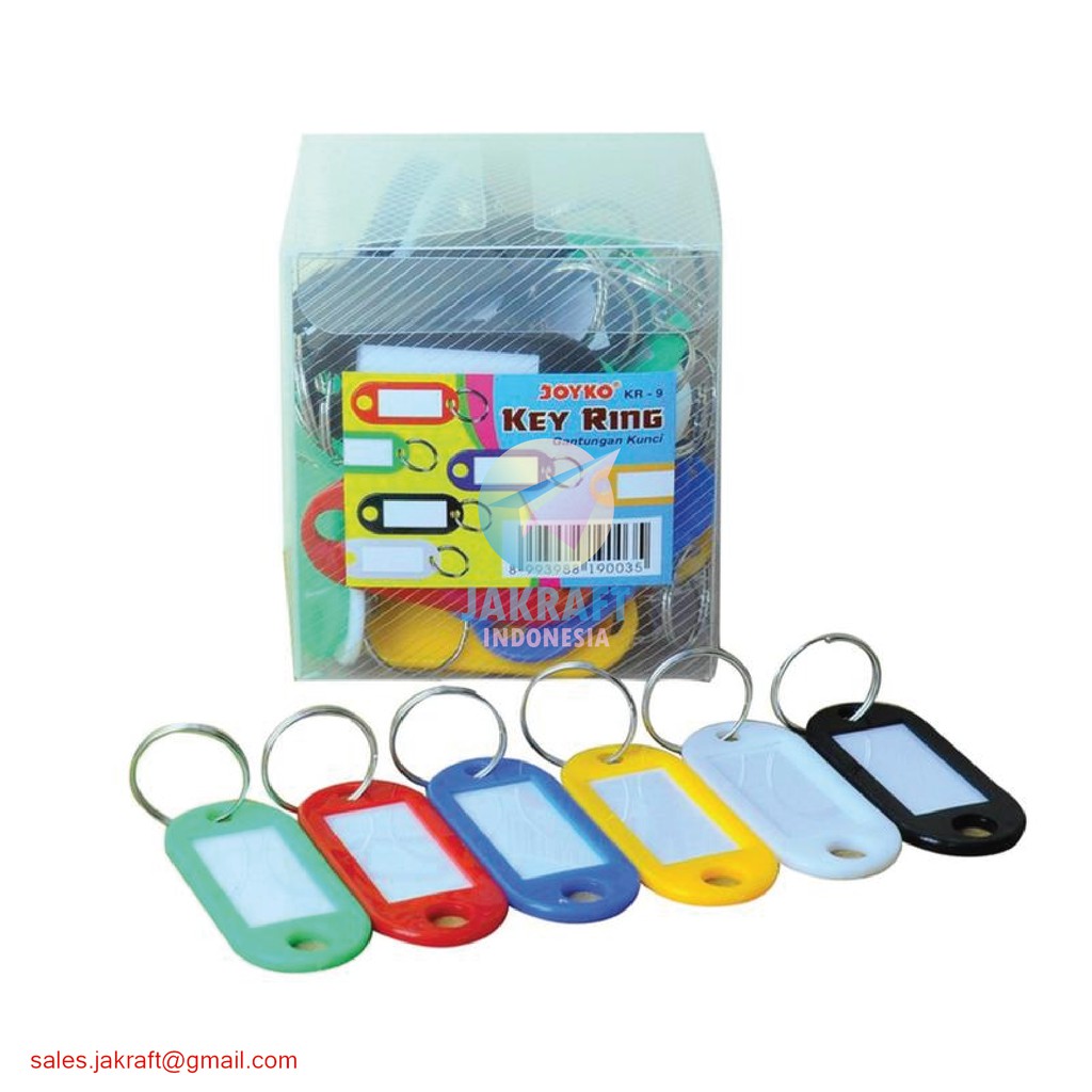 

(50 Pcs) Key Ring Joyko KR-9 Gantungan Bandol Kunci Label Serbaguna Warna Mix