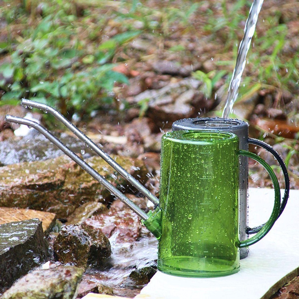 Nickolas1 Watering Can Bunga Rumah Tangga Taman Tanaman Stainless Steel Teras Siraman Pot