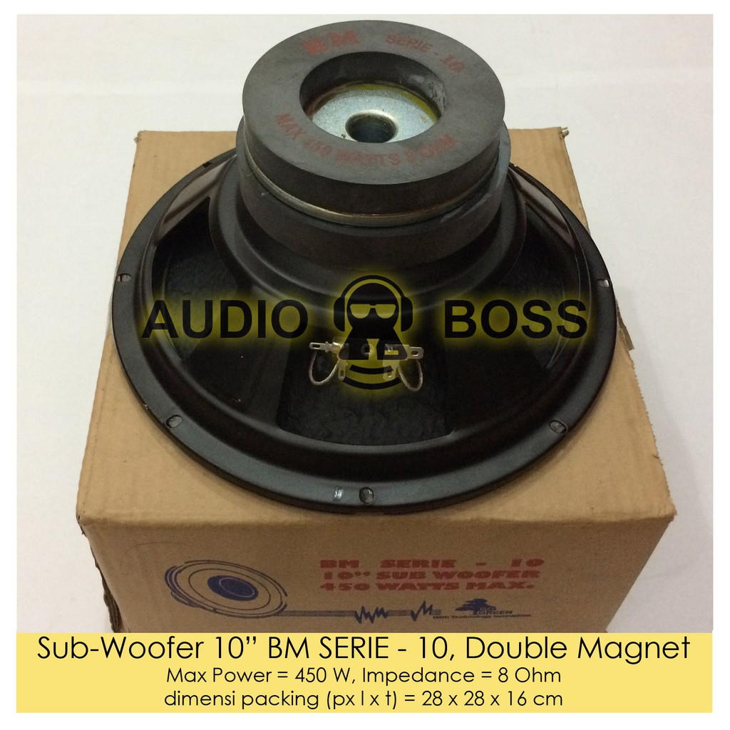 Spkeaer Subwoofer 10 inch BM SERIE - 10 Double Magnet / 10" BM SERIE