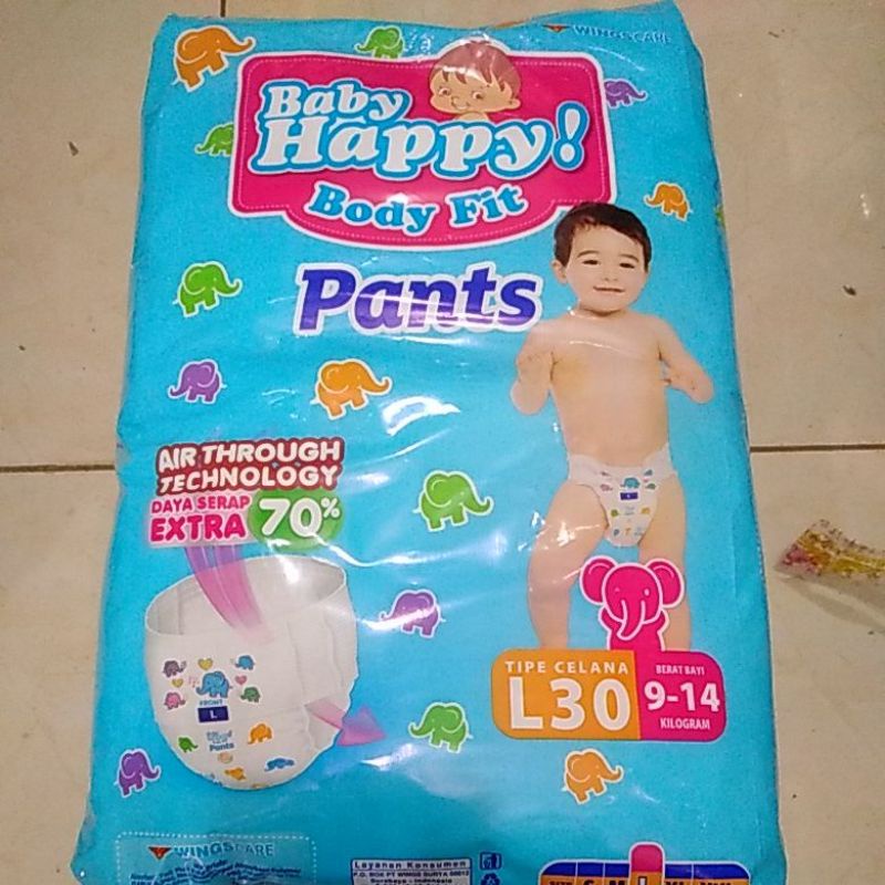 (Lebih Hemat) Baby Happy Pant L30 Tipe Celana