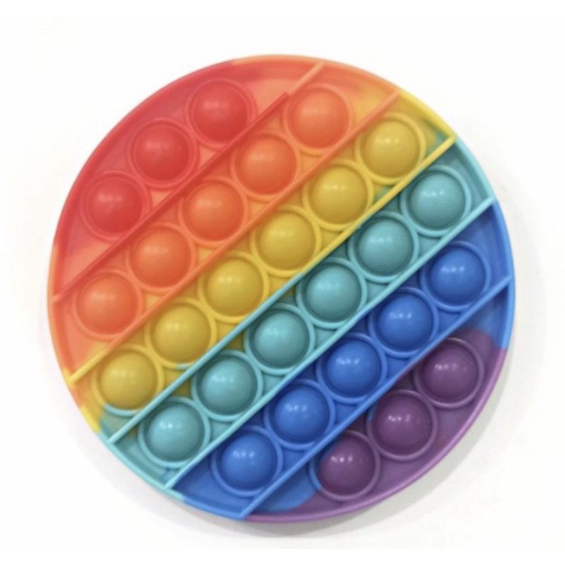pop it murah banget mainan edukasi bulat unicorn rainbow indonesia tik tok cod among us-Bulat rainbow