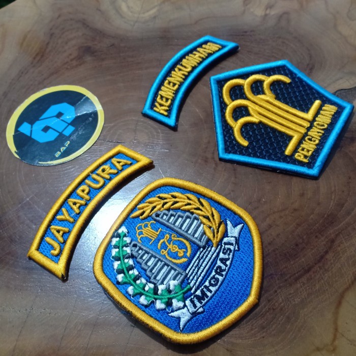 TERMURAH- Badge Timbul PDH Kemenkumham - Imigrasi