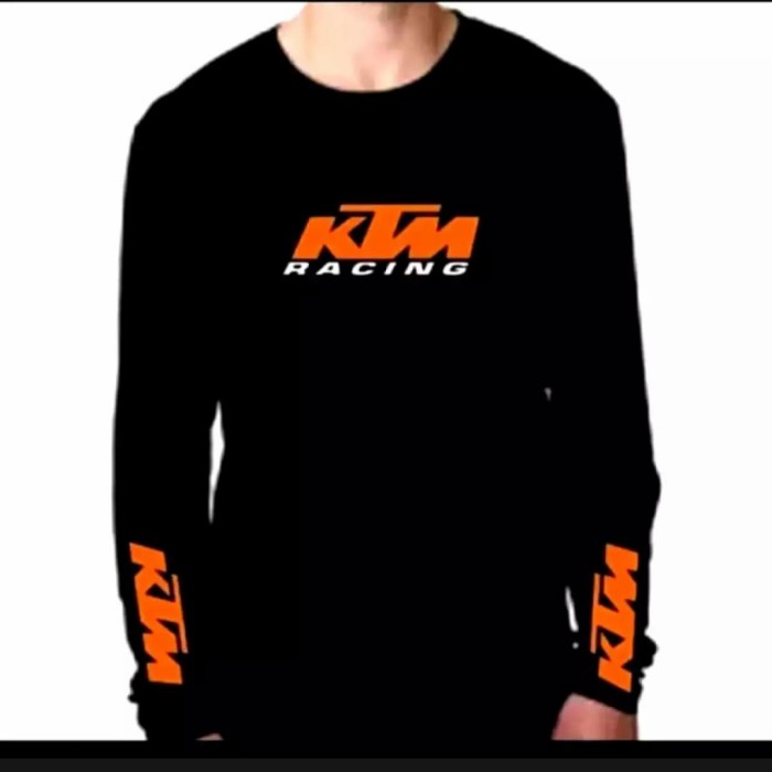 Terlaris COD kaos ktm racing lengan panjang,kaos motor,