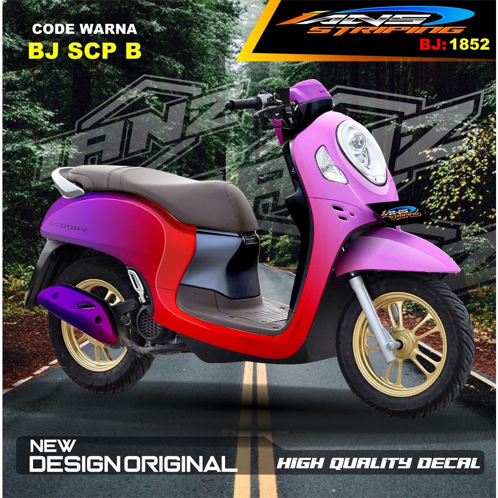 STICKER BODY MOTOR SCOOPY  / STIKER SCOOPY FULL BODY / STIKER MOTOR SCOOPY NEW DESAIN / STIKER MOTOR TERBARU