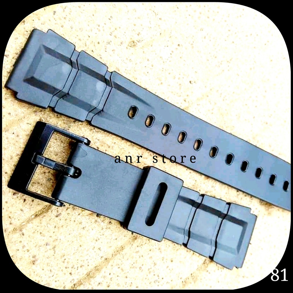 Tali Jam Tangan Casio W-740 W740 W 740 Rubber Strap Tali Karet