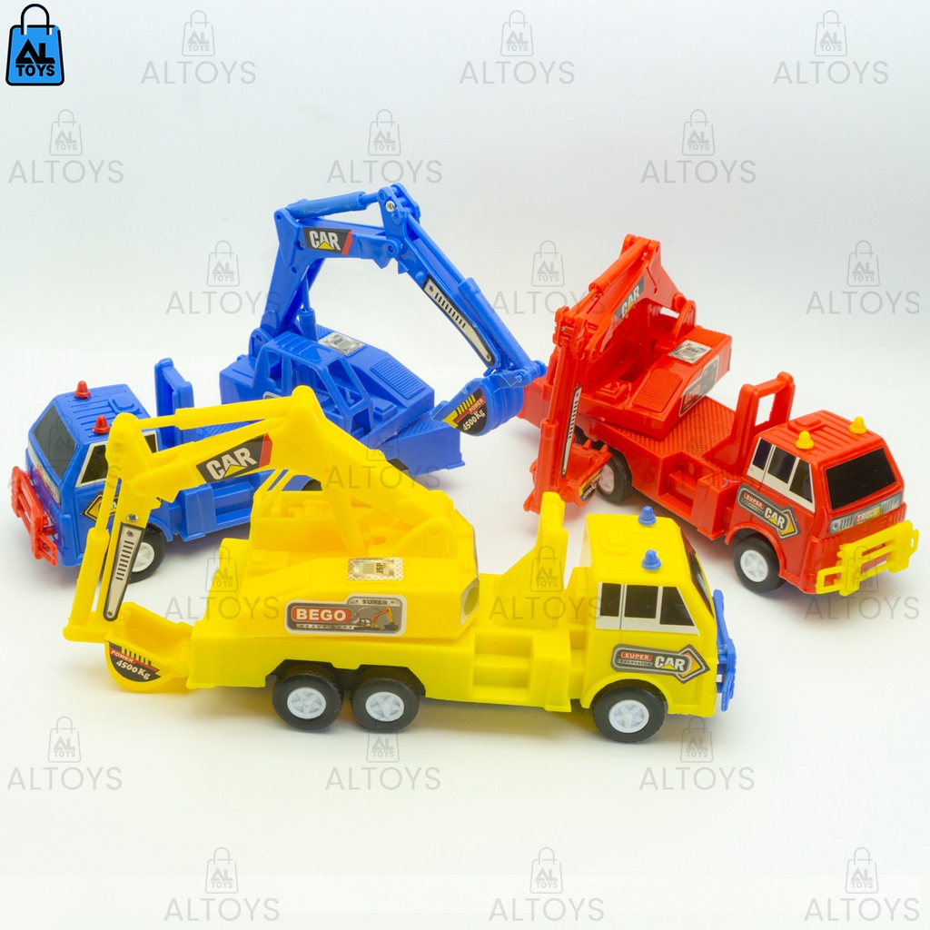 Engineering Truck Mini Mainan Mobil Konstruksi Mini Pullback Murah Dump Truk, Crane, Mixer dan Excavator ST2159