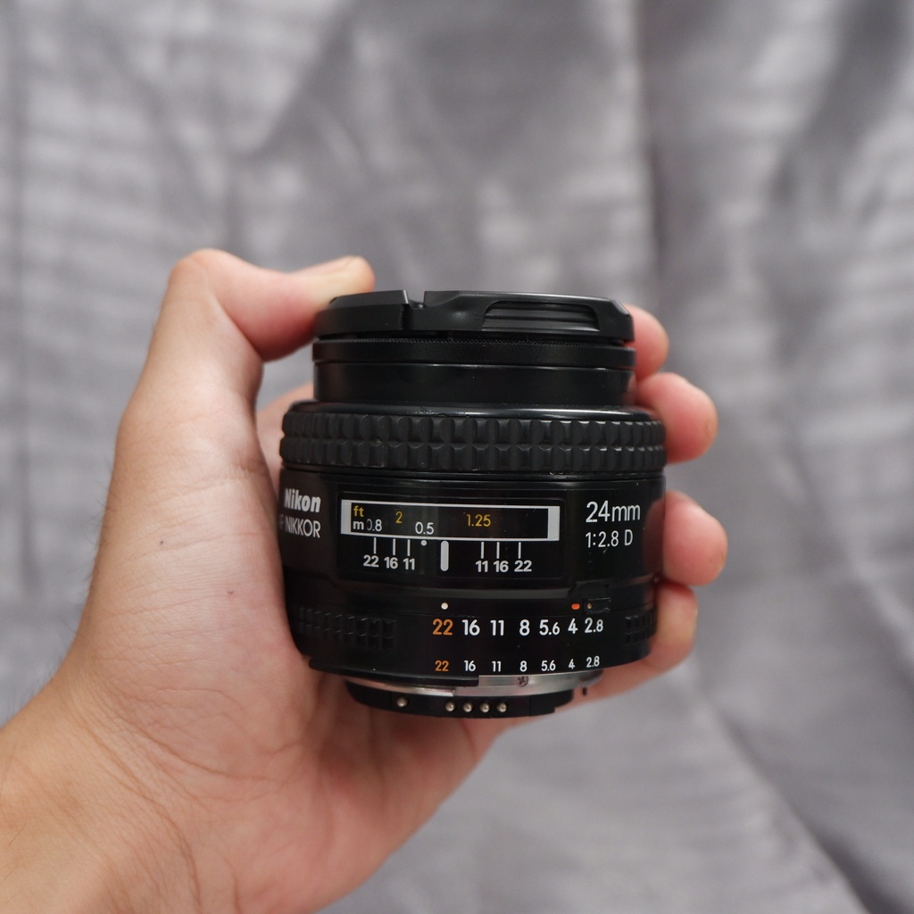 Lensa Nikon 24mm F2.8 For Kamera DSLR - Lensa Bokeh