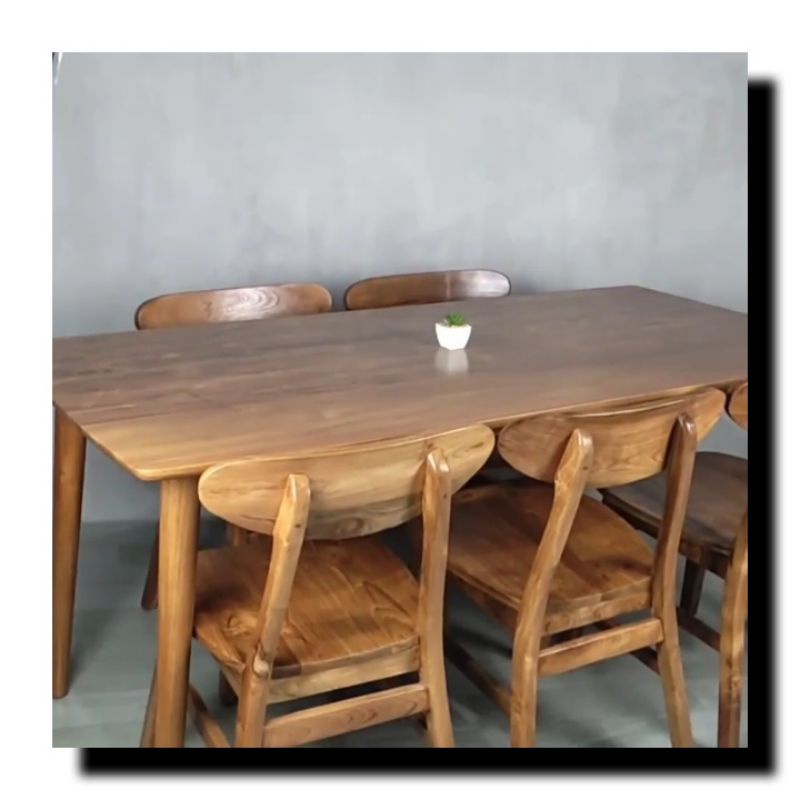 PROMO SET MEJA MAKAN RETRO KURSI CAFE MEJA CAFE KURSI JATI MEJA JATI