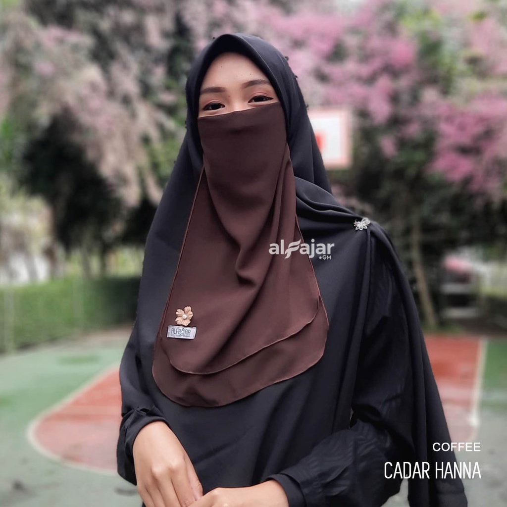 CADAR NIQOB TALI Dua Layer Ceruty Hanna by Alfajar