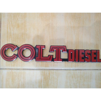 Emblem COLT DIESEL dikedok Mitsubishi Colt diesel lama Cumplung