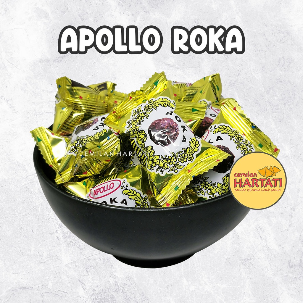 

APOLLO ROKA WAFER BALL 20PCS / WAFER BALL COKELAT / APOLLO ROKA