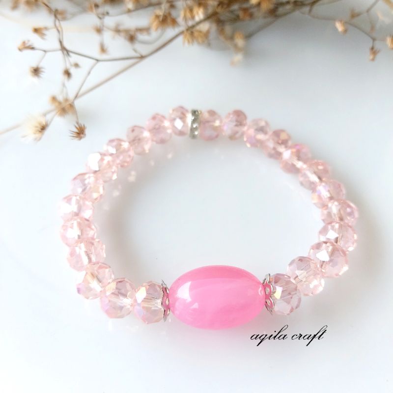 GELANG KRISTAL CEKO/GELANG ELASTIS/GELANG DEWASA/GELANG ELASTIS KRISTAL/BRACELET/GELANG TANGAN MANIK MANIK KRISTAL GELANG WANITA