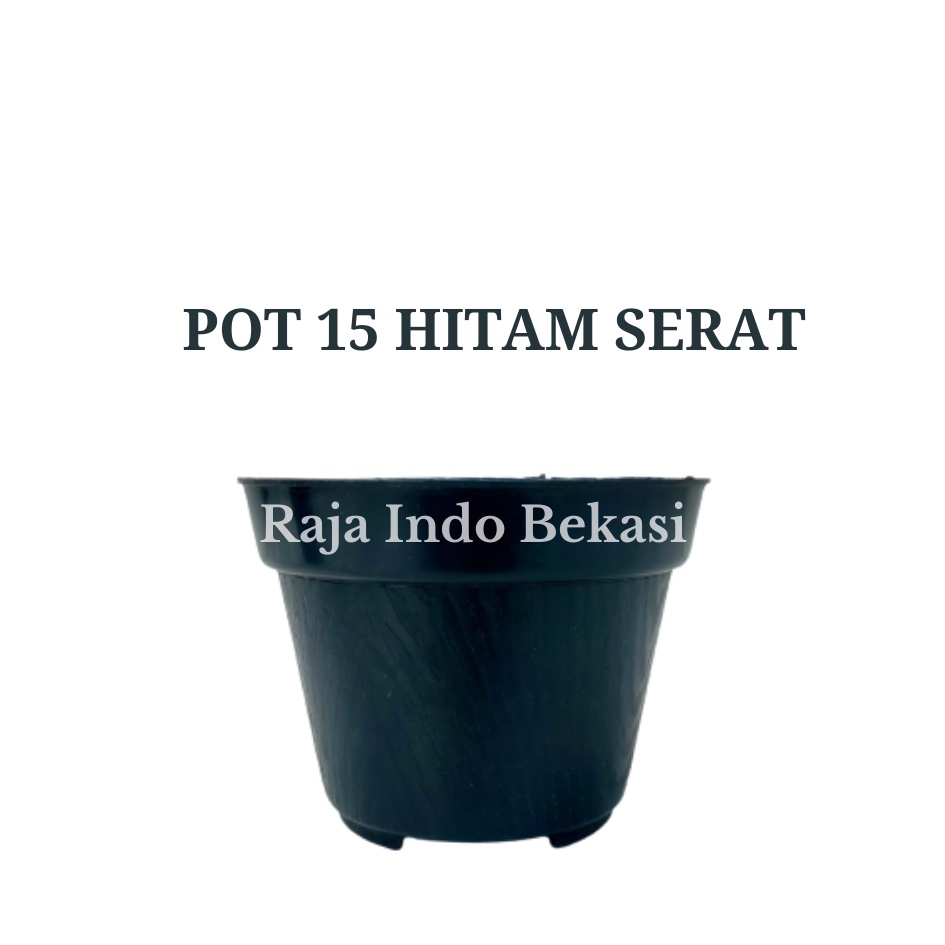 Tebal Pot Bunga 15cm Hitam - Toko Pot Tanaman Hias Grosir Murah Pot Plastik 15 Cm Hitam Murah
