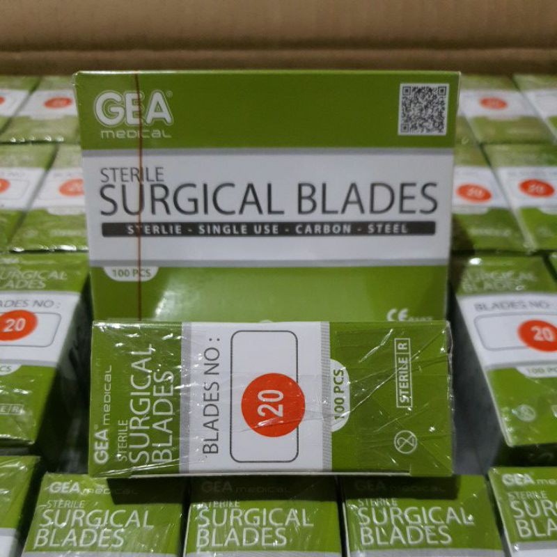 Pisau Bedah GEA no 20 / Surgical Blade / Bisturi / Mata Pisau