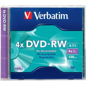 DVD RW Verbatim casing 4x  4,7GB