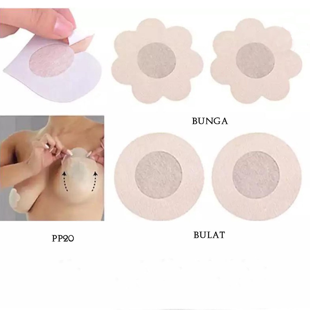 [SIAP KIRIM] COVER NIPPLE PAD BRA PELINDUNG PUTING HATI BUNGA BULAT PP20A