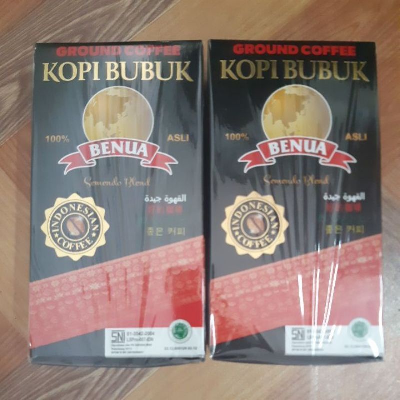 KOPI BUBUK BENUA GROUND COFFEE SEMENDO BLEND ASLI 20 SACHETS @7G