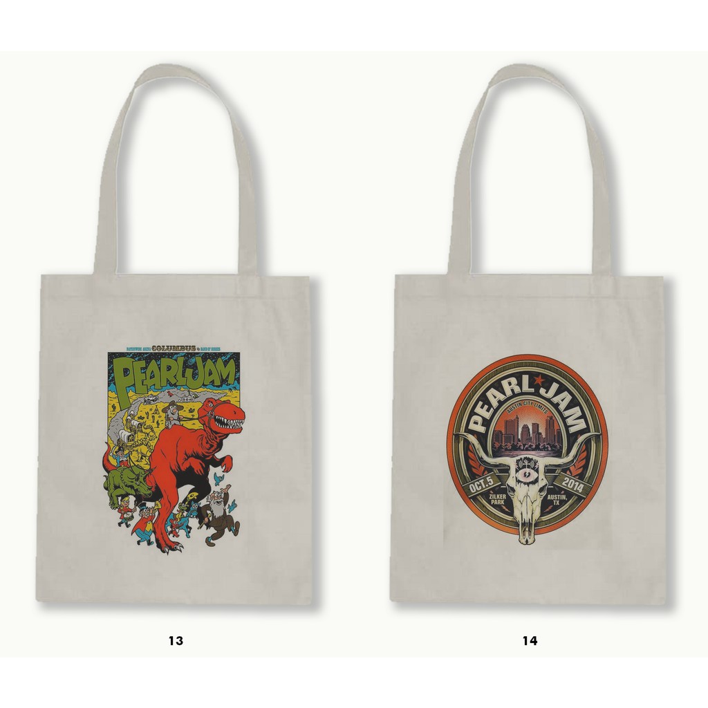 TOTE BAG BLACU - PEARL JAM/GRUNGE .01