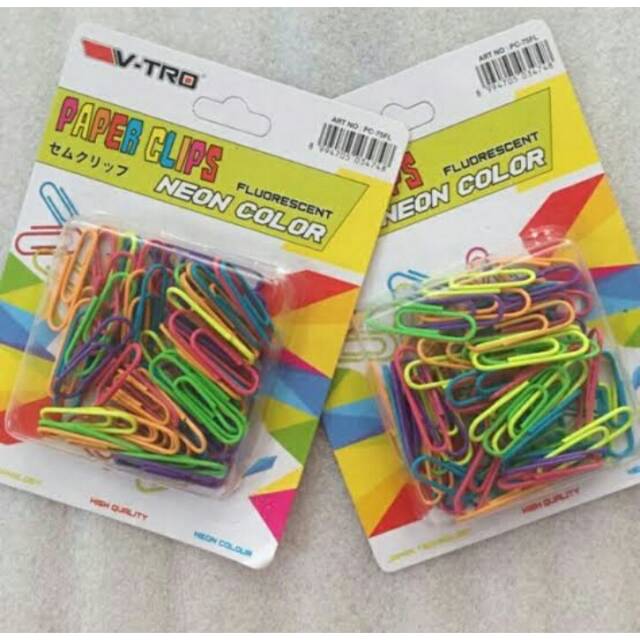 

Paper Clips V-Tro Neon Color