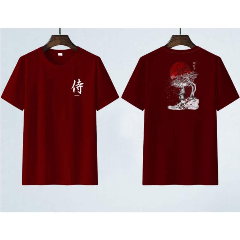 Kaos oblong pria katun M L XL XXL